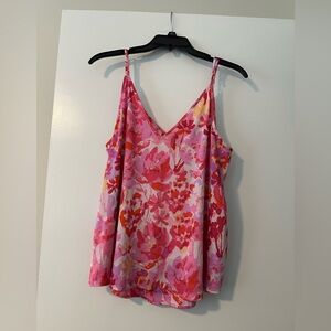 Van Winkle & Co Sz L Women’s Floral Pink Women's Top
